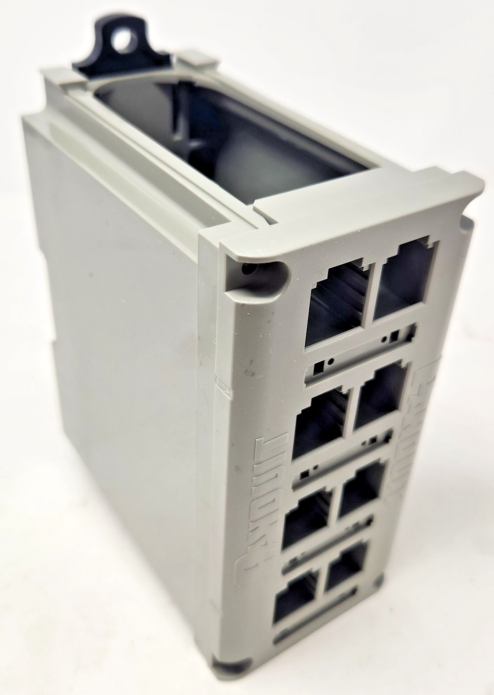Panduit Mini-Com 8-port DIN Rail Copper Patch Panel, Part # CDPP8RG