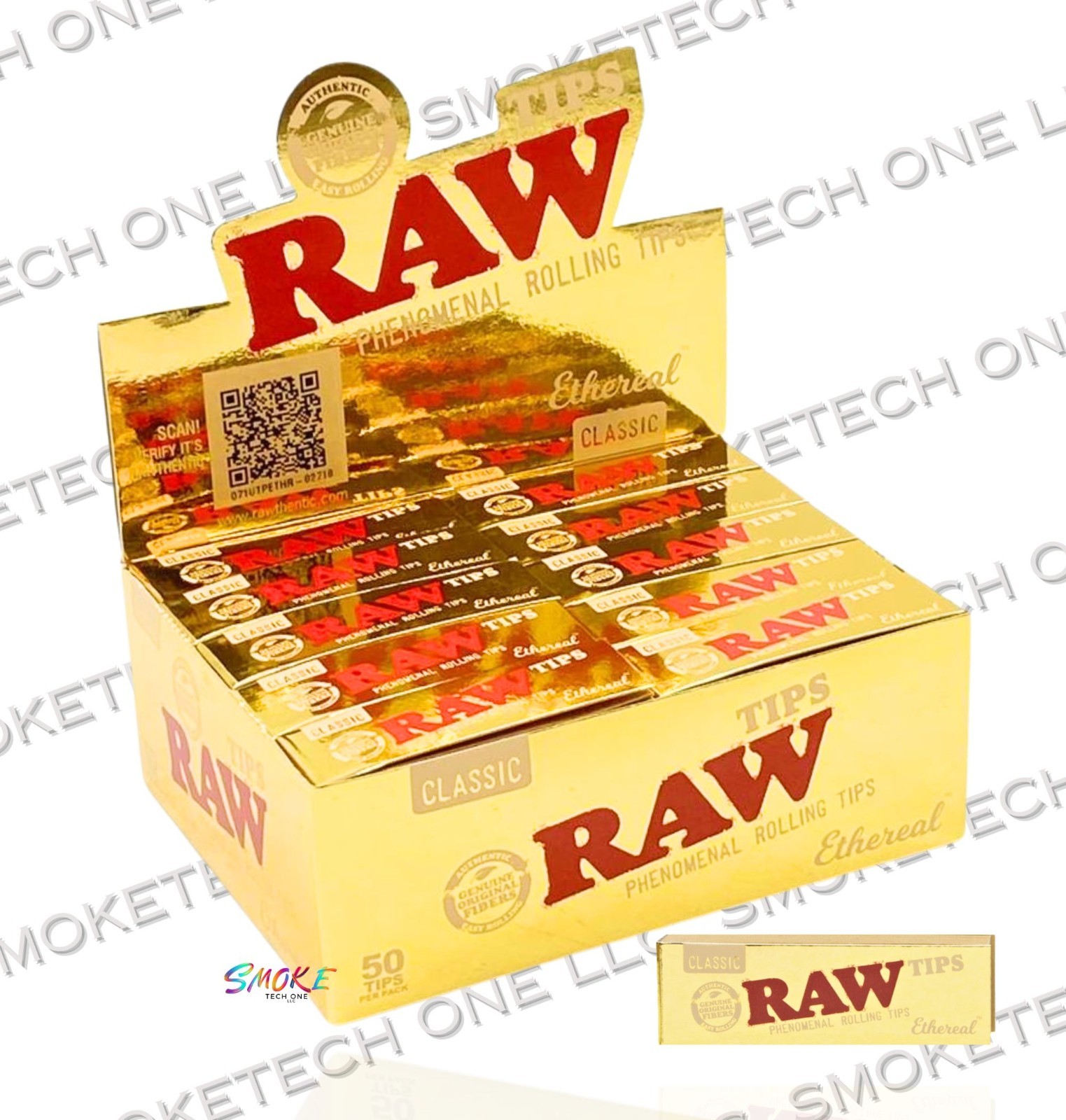 RAW Classic Ethereal Tips – Limited Edition Gold Pack (Full box)