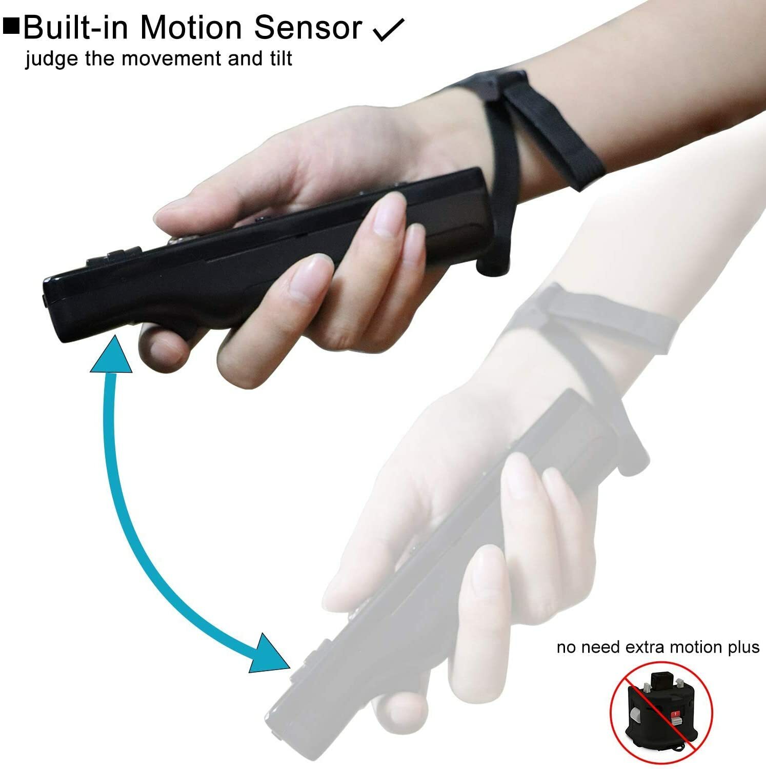 Wii Remote Controllers Compatible for wii and Wii U with Built in Motion Plus