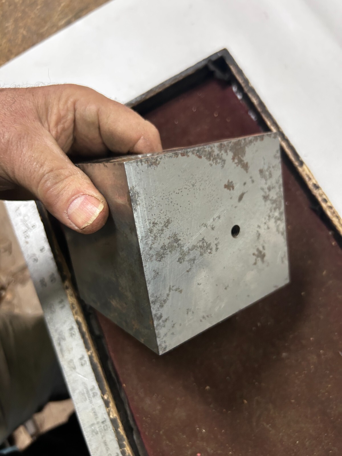 MACHINIST OfCe LATHE MILL Machinist Tool Makers Ground Step Angle Block