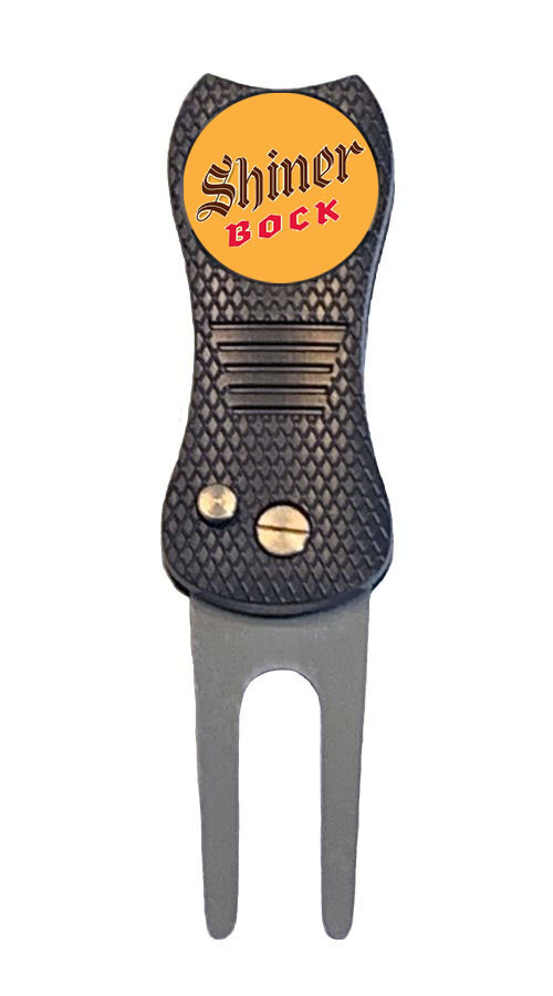 Shiner Bock Golf Ball Marker w/ Premium Switchblade Divot Tool Beer