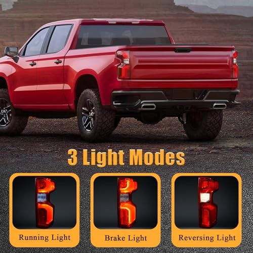 LED Tail Lights Compatible with 2019-2023 Chevy Left Driver Side LED Type
