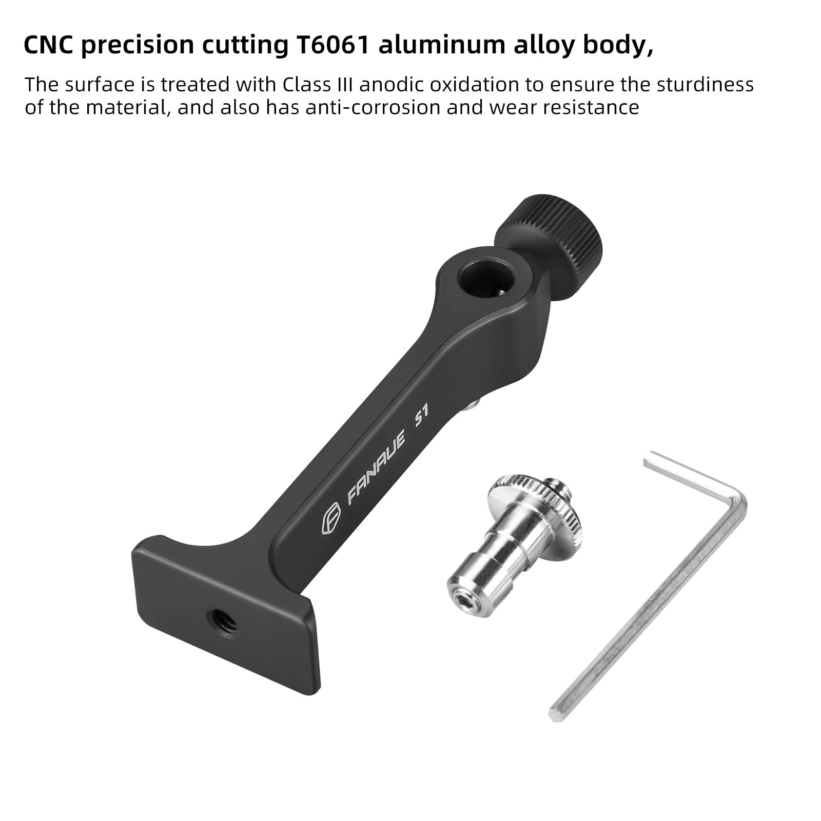 Binocular Tripod Adapter, Mount 1/4 Inch Threading black
