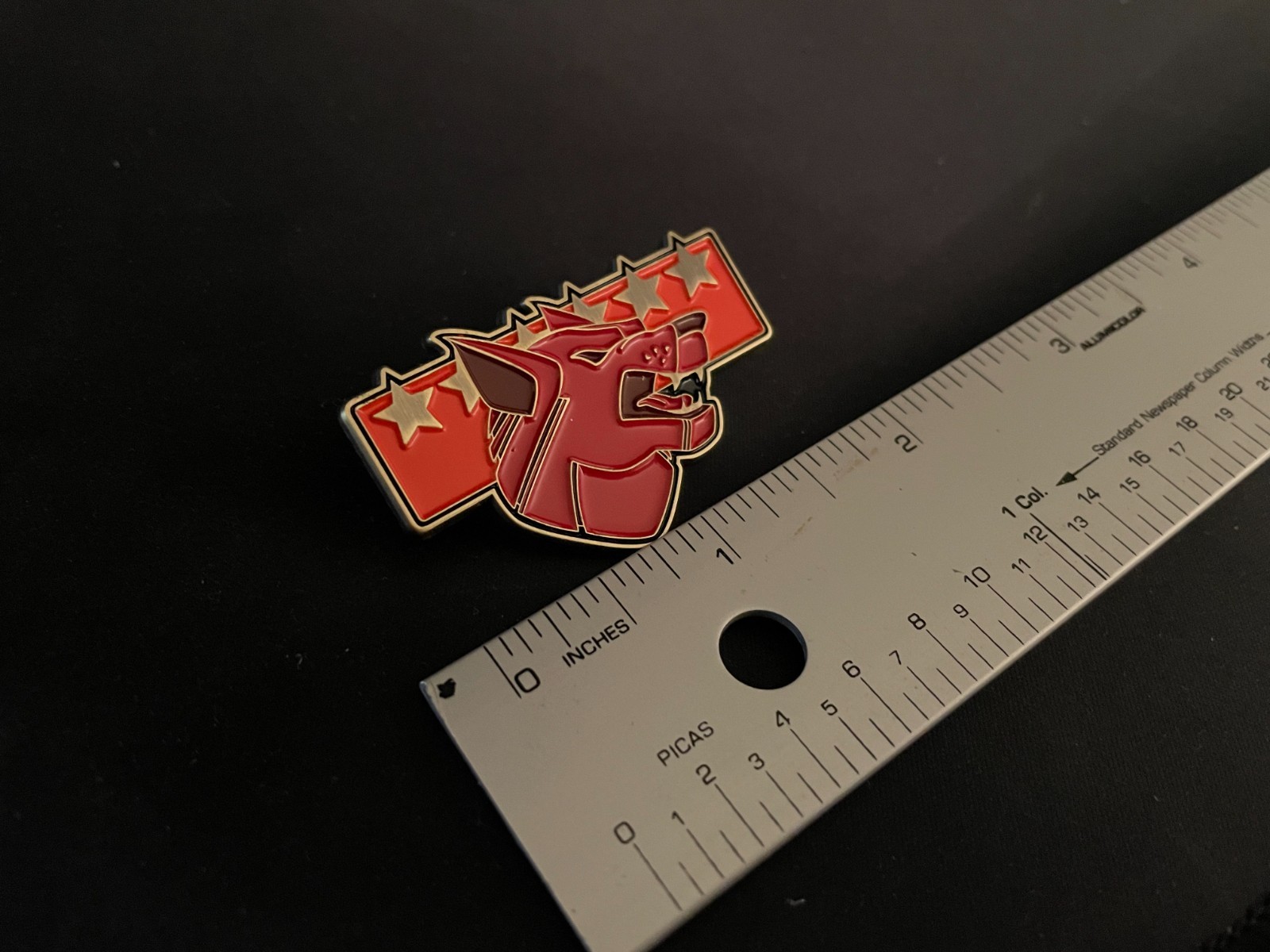 Battletech Mechwarrior Clan Wolf Enamel Pin