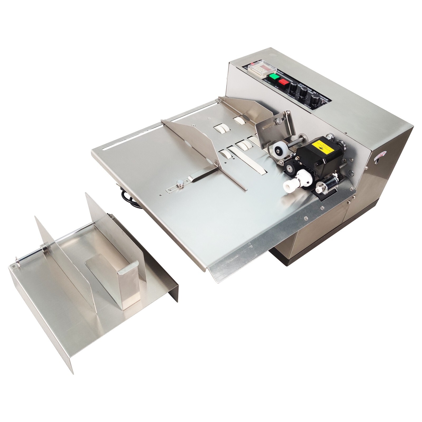 110V Continuous Date Coding Machine Ink Wheel Coding Machine for Package Printi