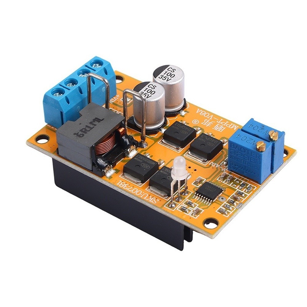 For MPPT 100W 5A Solar Charge Controller with Backflow Prevention 8-28V Range