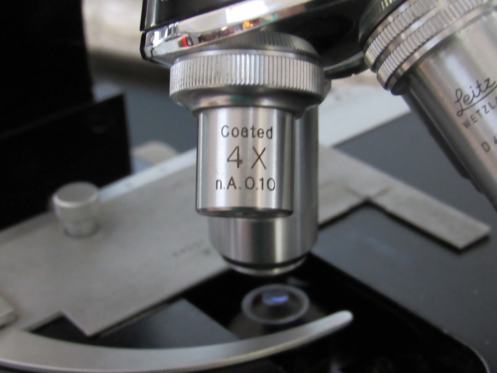 Vintage Leitz Wetzlar Phase Contrast Compound Microscope Tested Optics