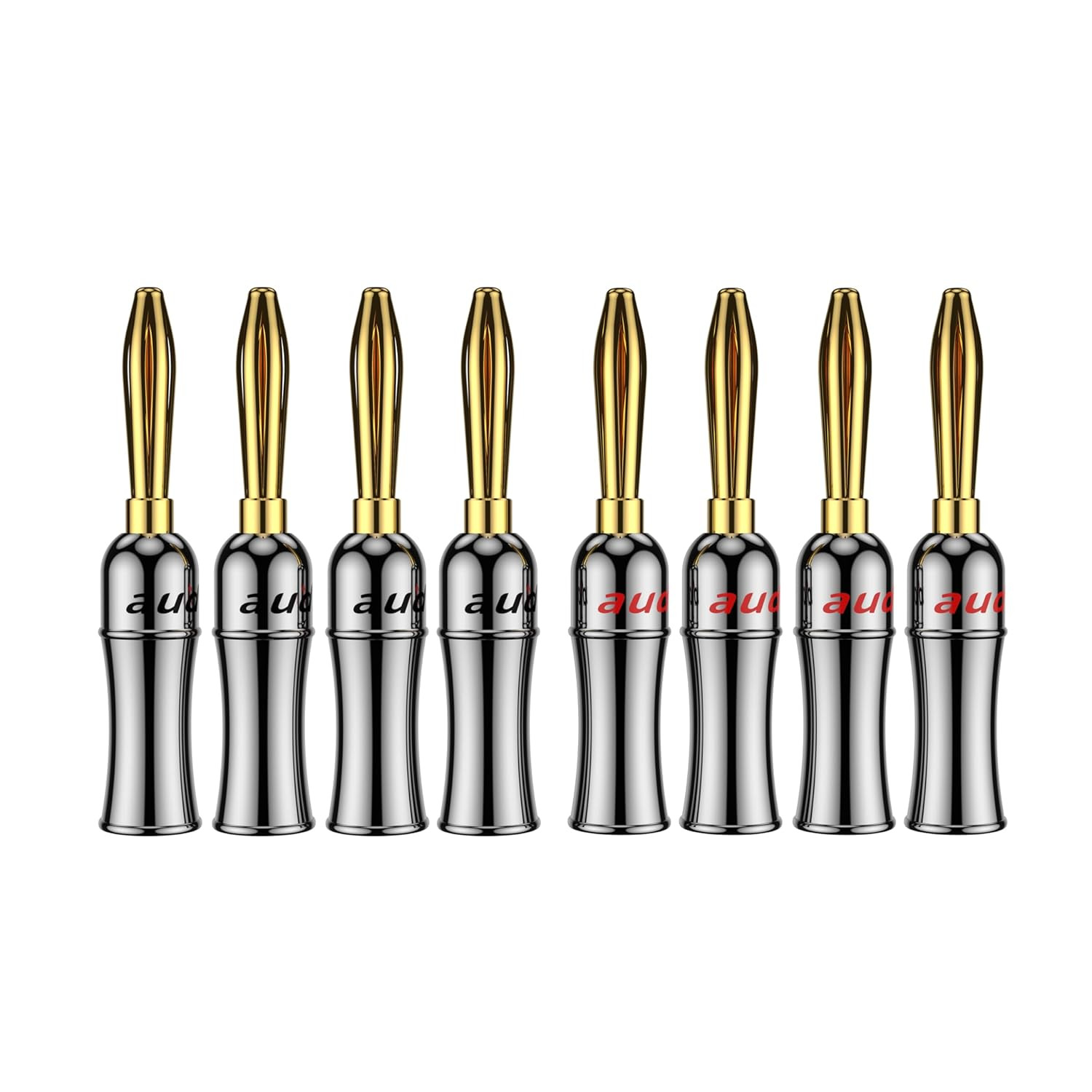 Audiocrast HiFi Speaker Banana Plug Connectors Double Screws Gold UST Banana ...