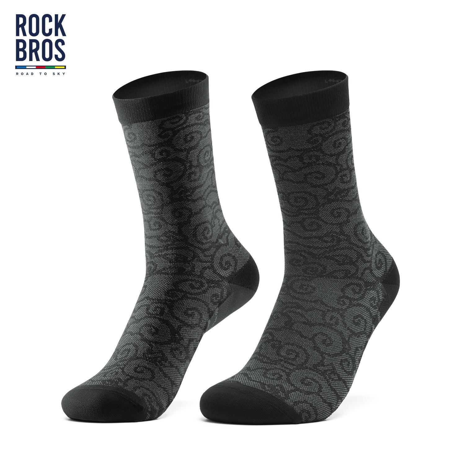 Rockbros Quick-dry Cycling Socks Men Women, Breathable Anti-odor Bike Socks for
