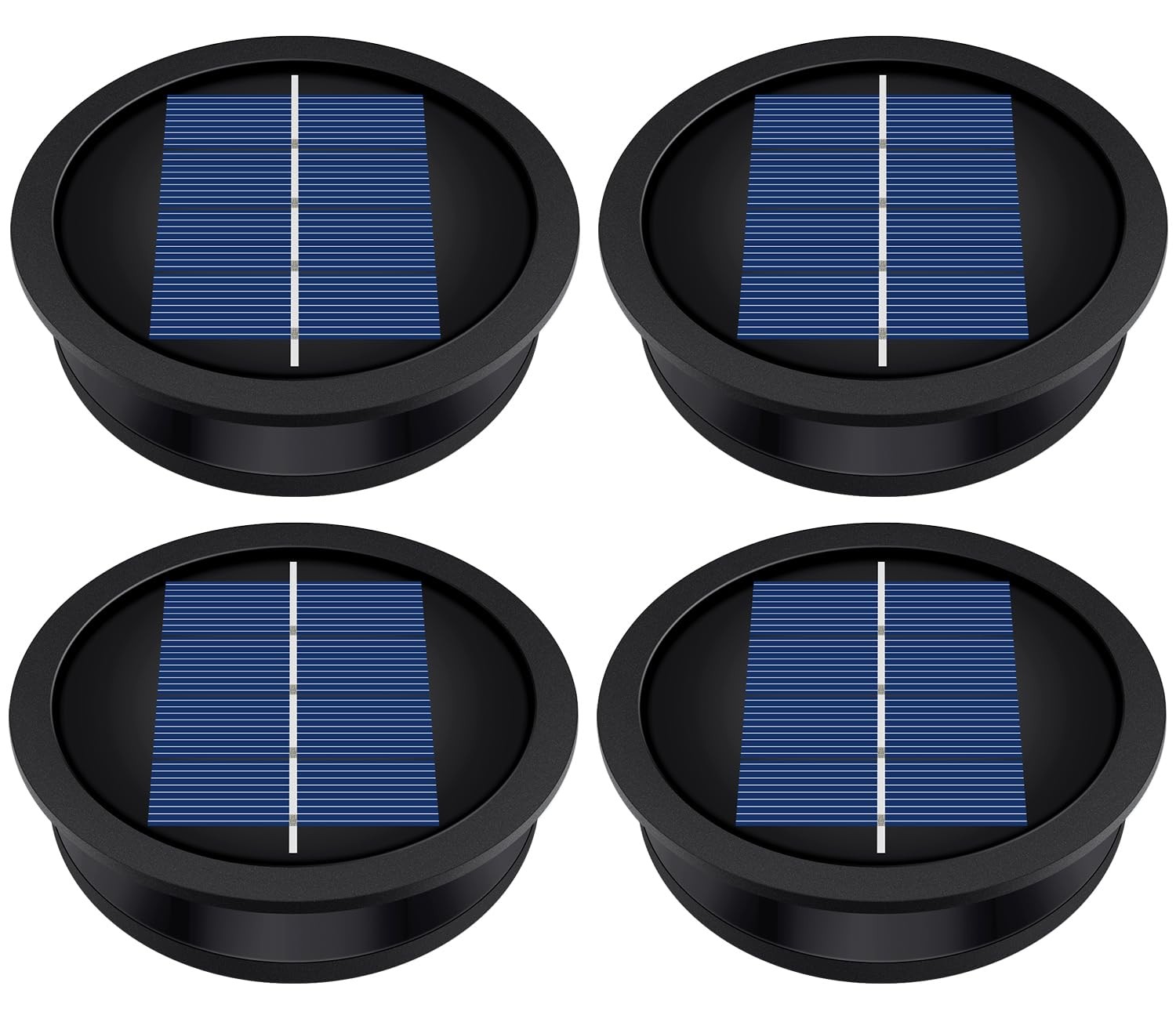 4 Pack Solar Light Replacement Tops(3.23 Inch Top, 2.83 Inch Bottom), Waterpr...