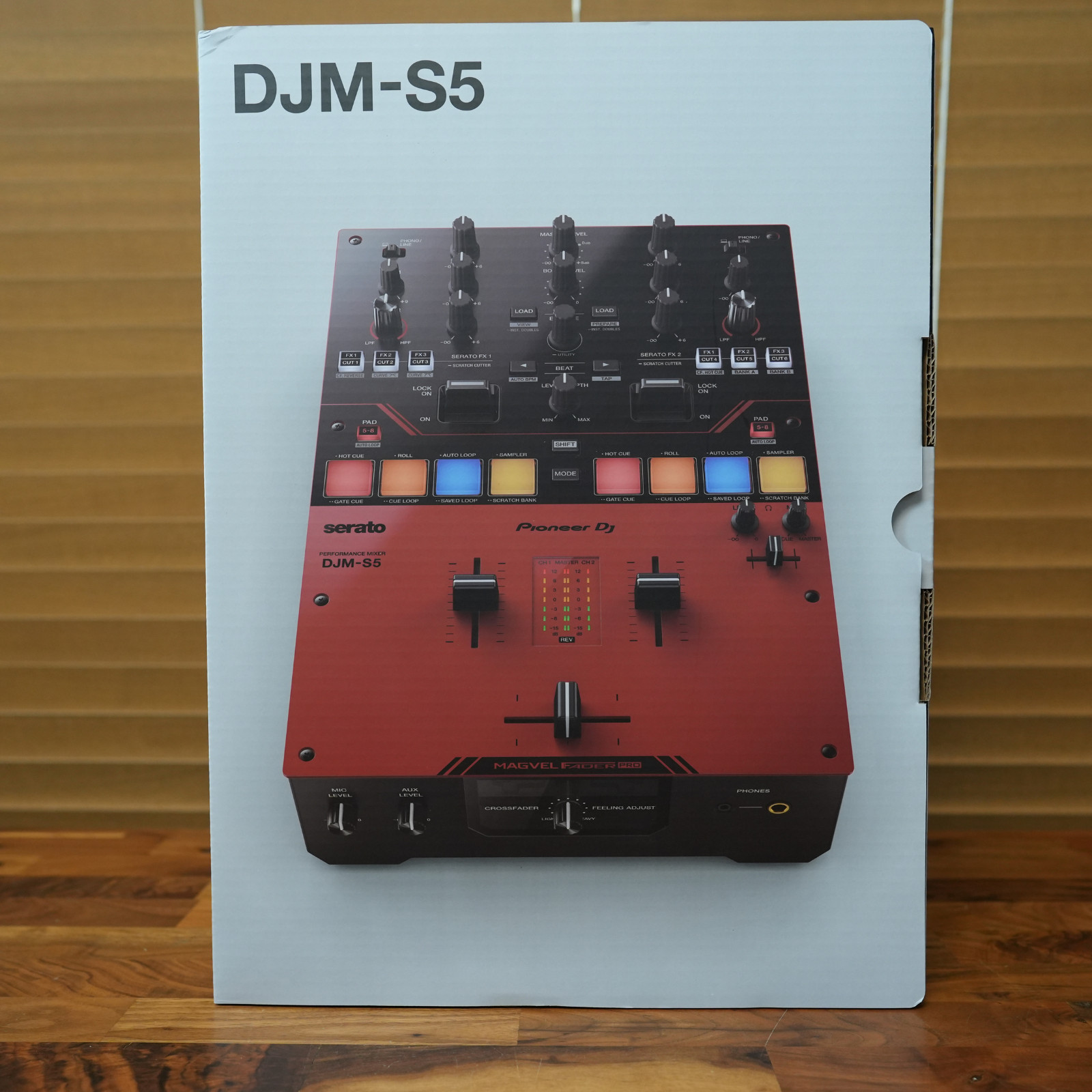 Pioneer DJ Mixer DJM-S5 Scratch-Style 2-Channel DJ mixer DJ Pro Red Black