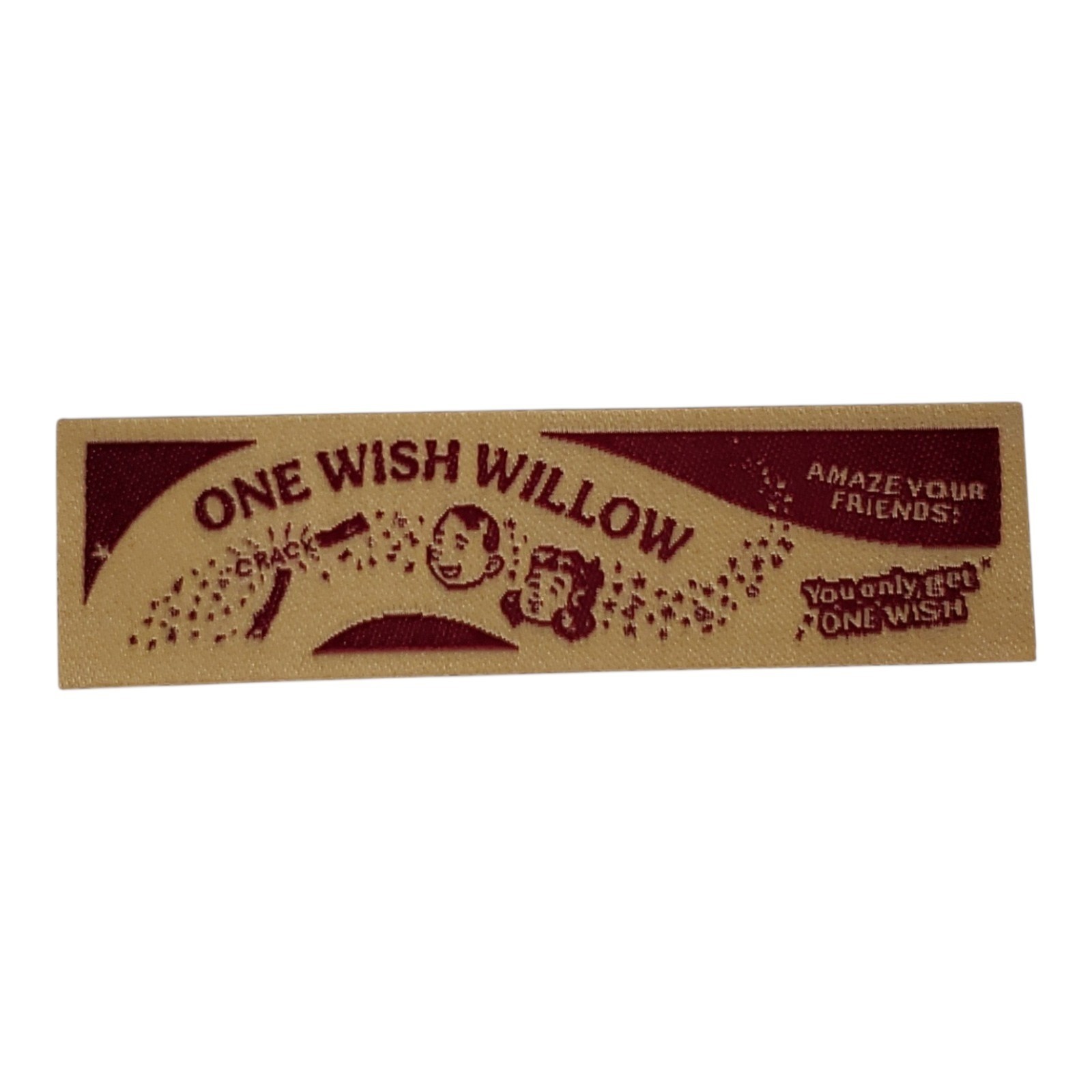 Obsession (2026) One Wish Willow Woven Style Iron-On Small Patch Movie Horror 3"