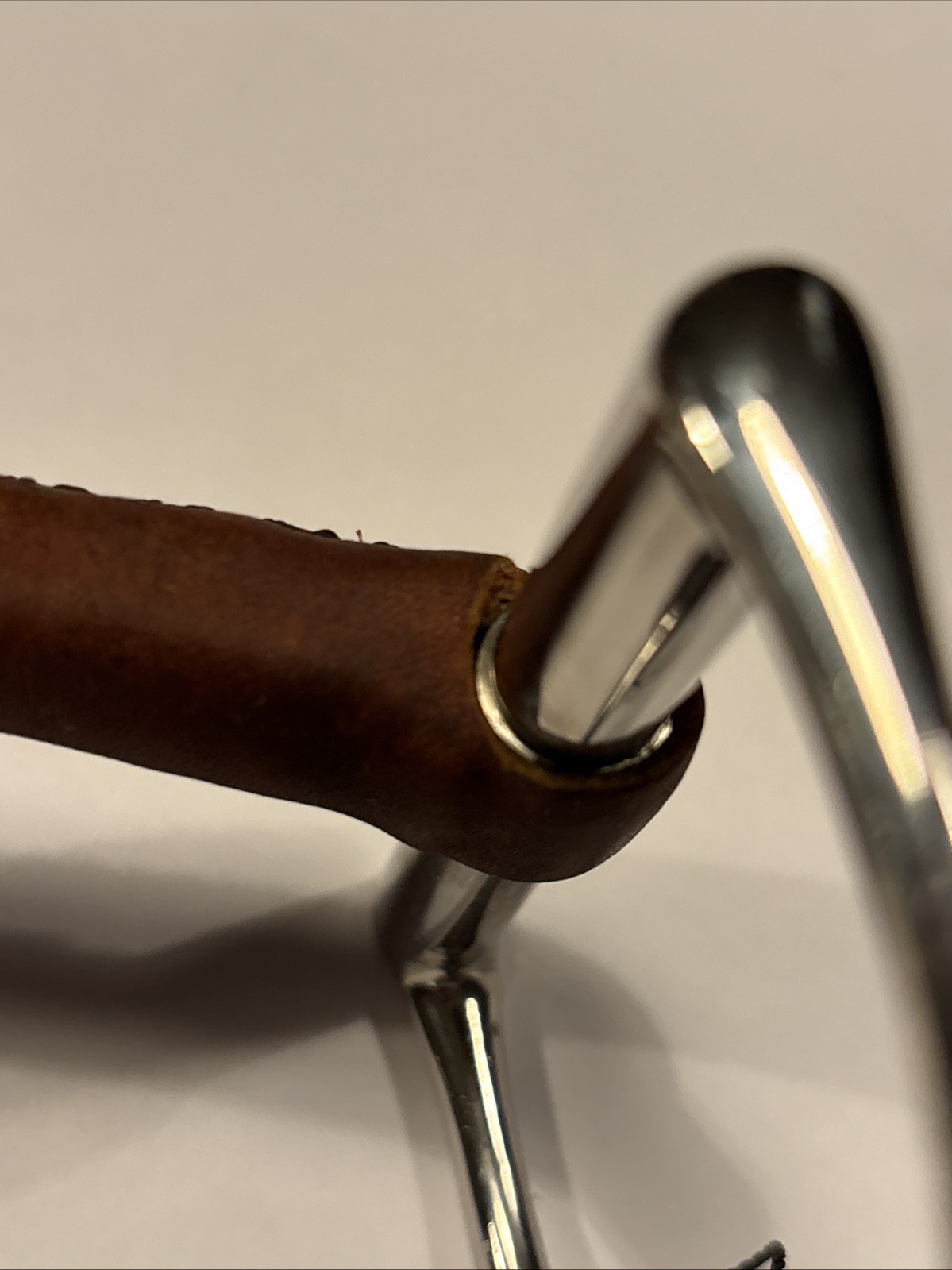 AJR Leather Weaver Covered D-Ring Bit. READ