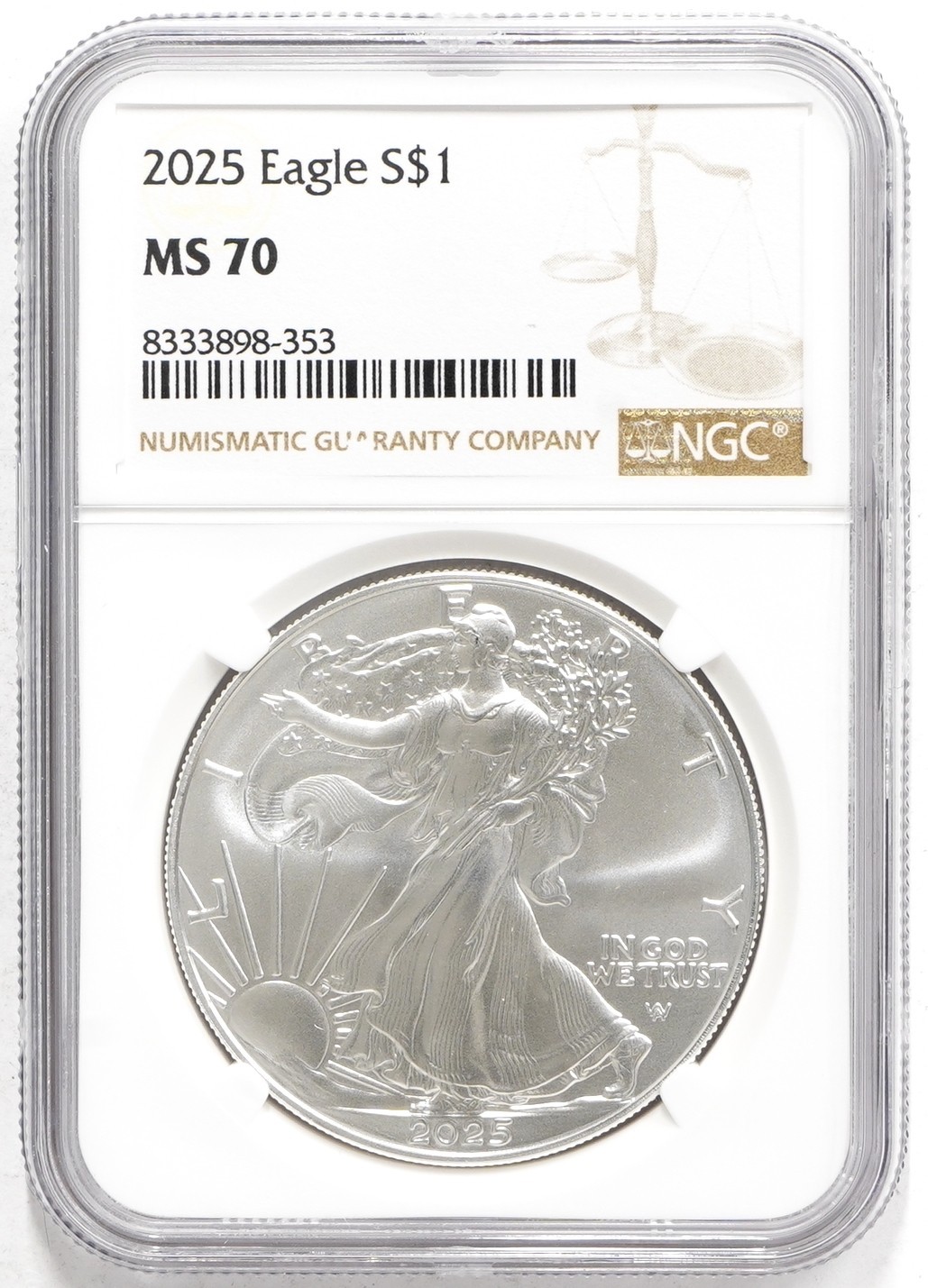 2025 Silver American Eagle NGC MS-70