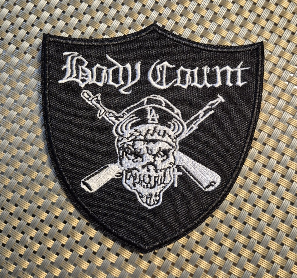 Body Count (band) Embroidered Patch Iron-On Sew-On US ship Metal Rap Ice-T