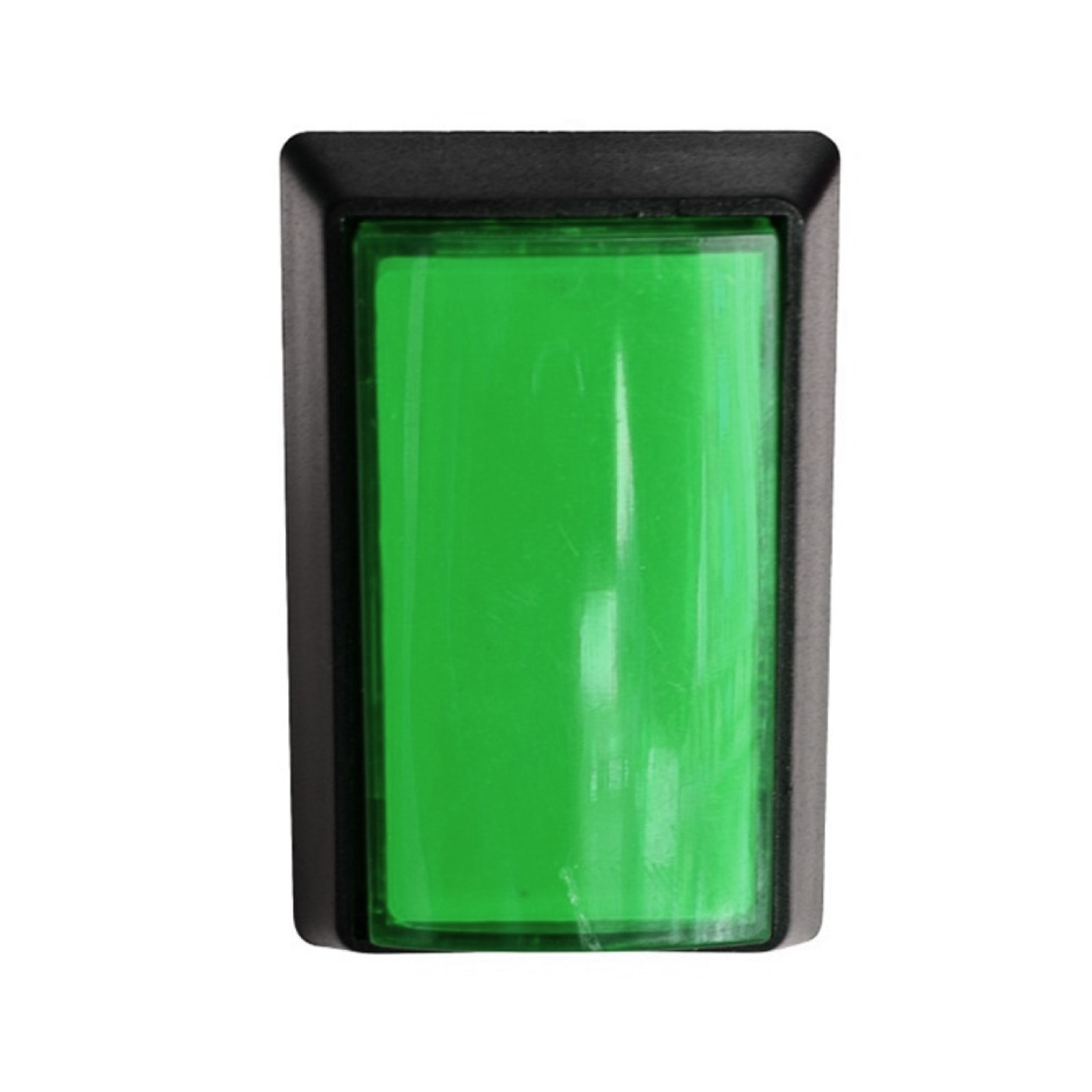 Green Arcade Square Rectangle Buttons LED Push Illumilated With Microswitch