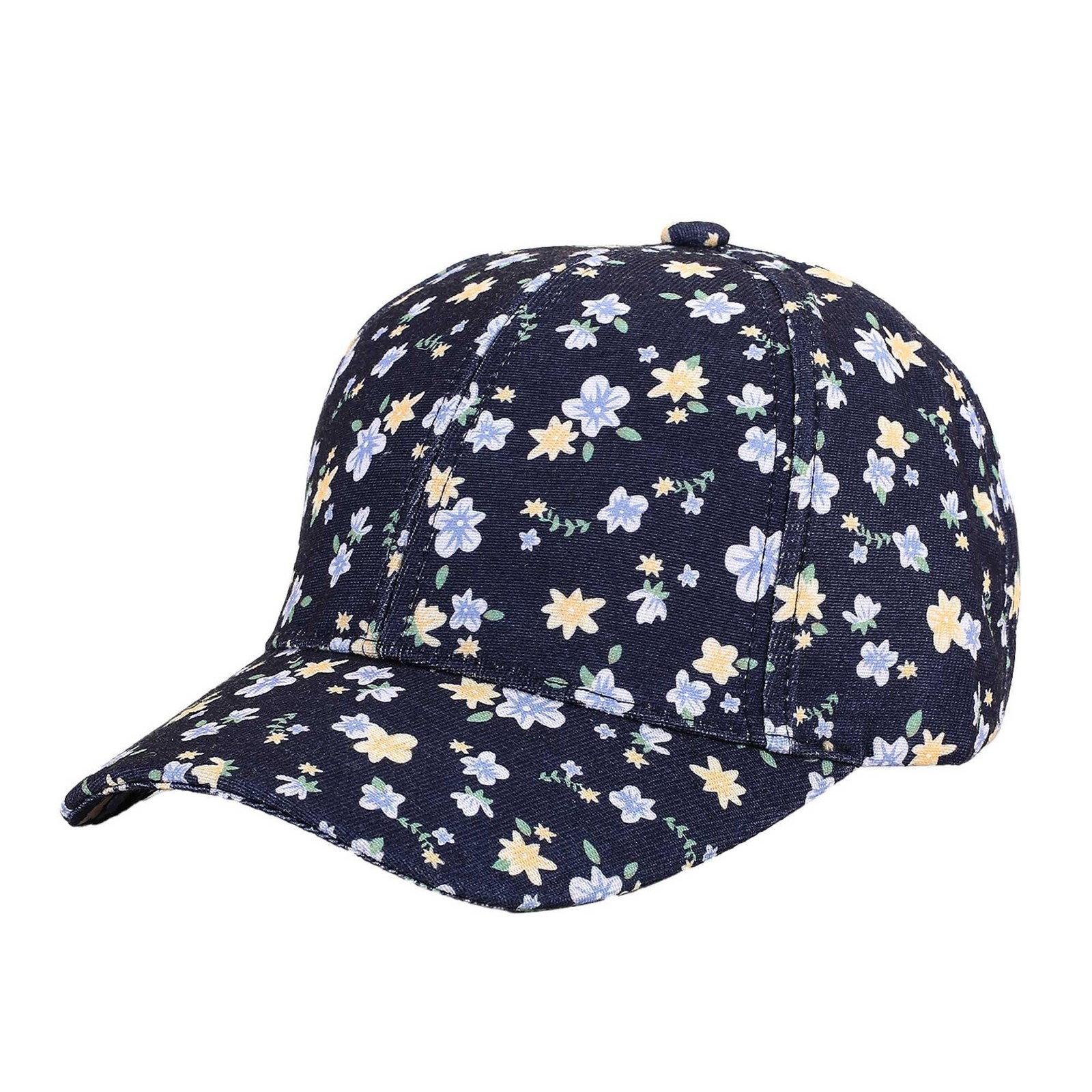 Women Fashion Floral Baseball Cap Ponytail Hat Dad Hat Adjustable Golf Tennis...