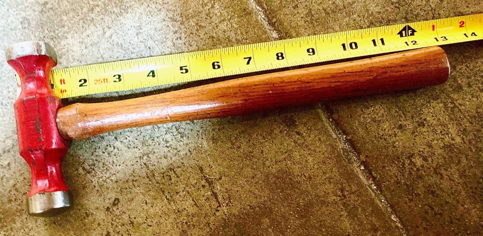 Vintage 1.5 lb Forge Rounding Hammer – Domed Round & Square Faces - Hickory