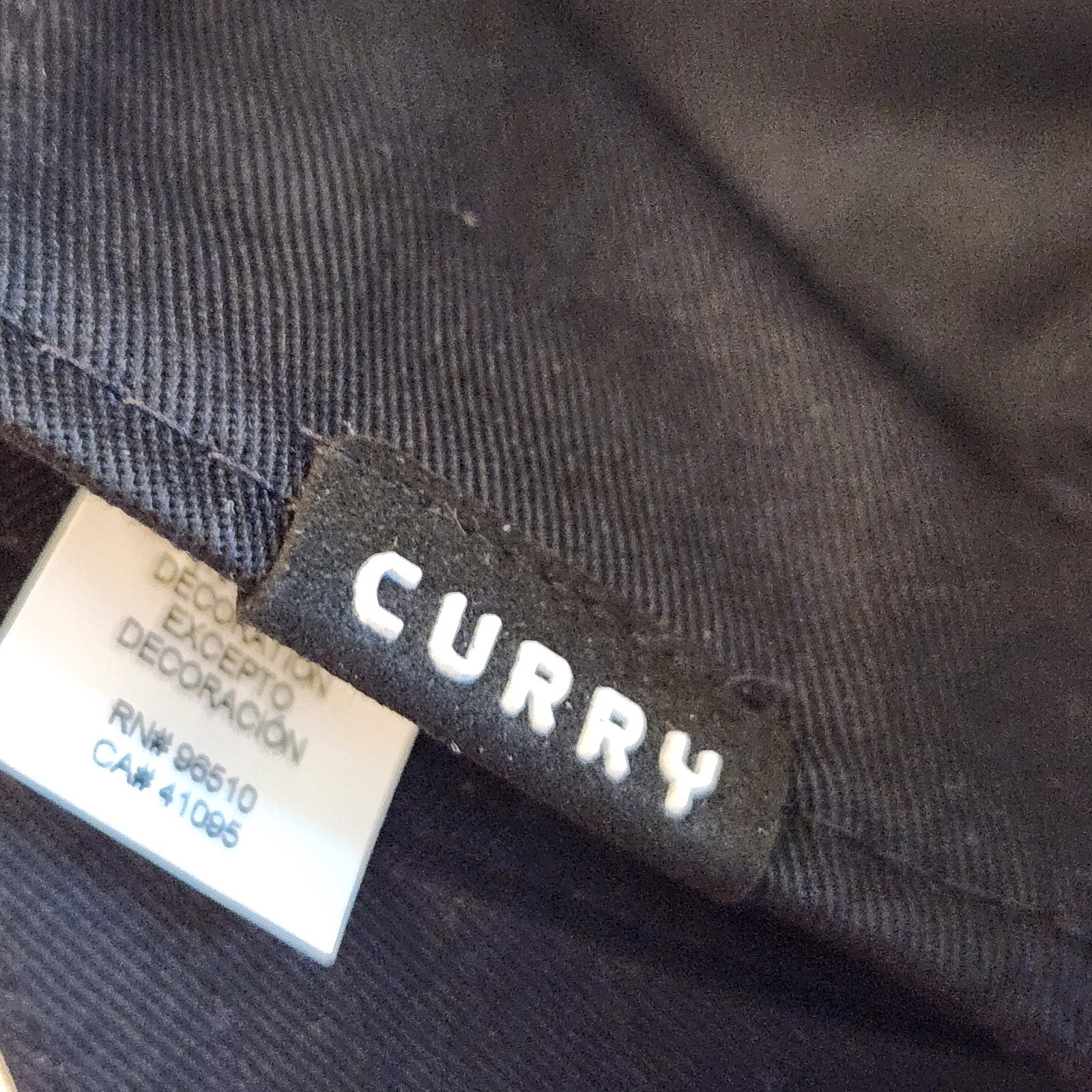 Under Armour UA Steph Curry Adjustable Hat Cap Stephen Curry Black White Logo