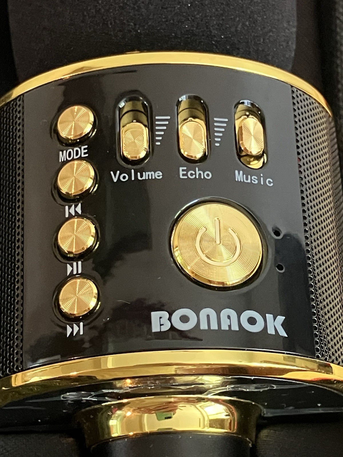 Bonaok Wireless Karaoke Bluetooth Microphone Mic & Case & Charging Cord Tested