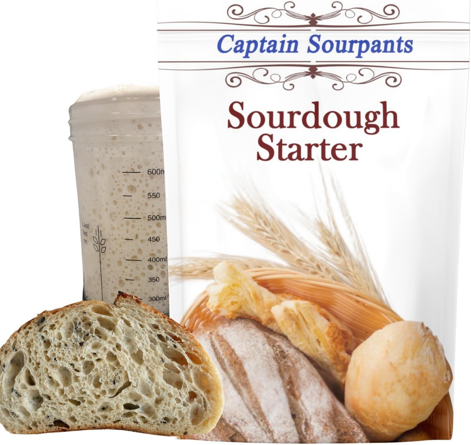Mature Sourdough Starter Culture – Dehydrated 100+ Year Old Starter Kit | All...