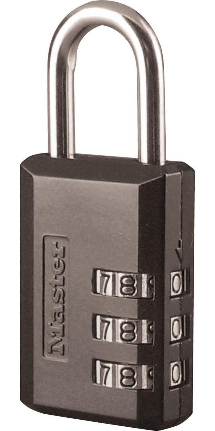 Combination Padlock, 1, Black Mini Padlock for Luggage, Backpacks High Quality