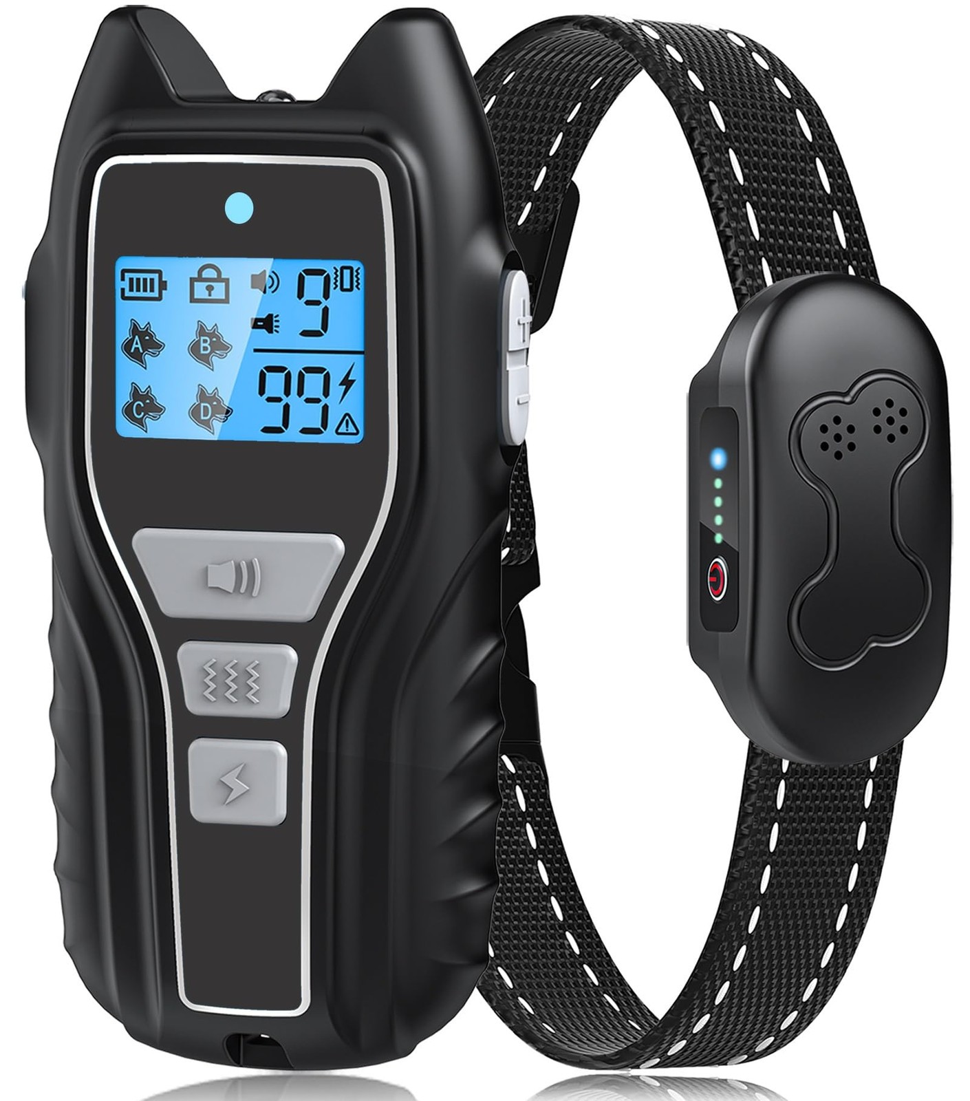 Dog Training Collar with Remote, Waterproof IPX7 E Collar for Dogs, Beep and ...