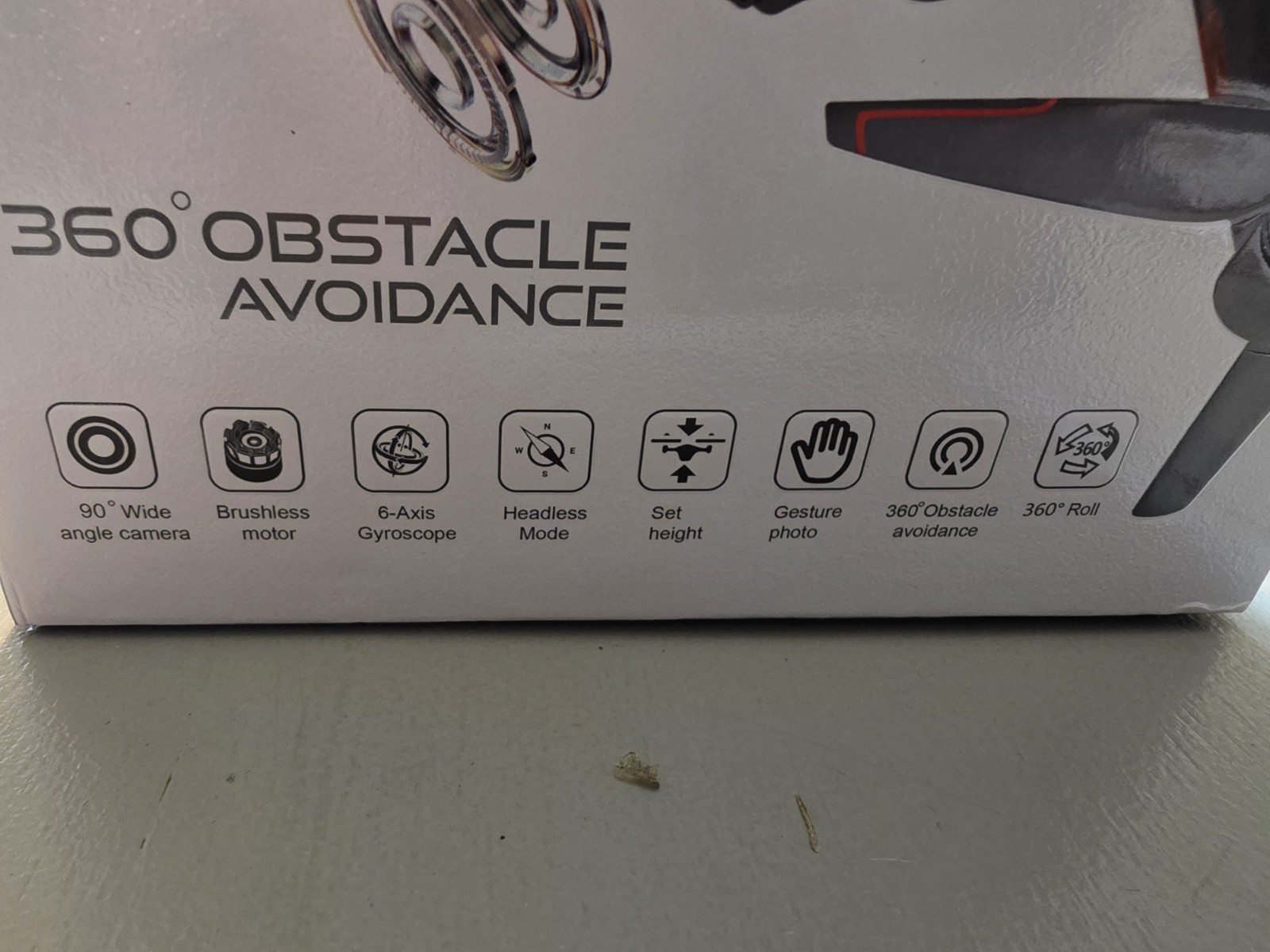 LF662 Foldable Brushless Quadcopter Drone, Obstacle Avoidance, Headless, Black