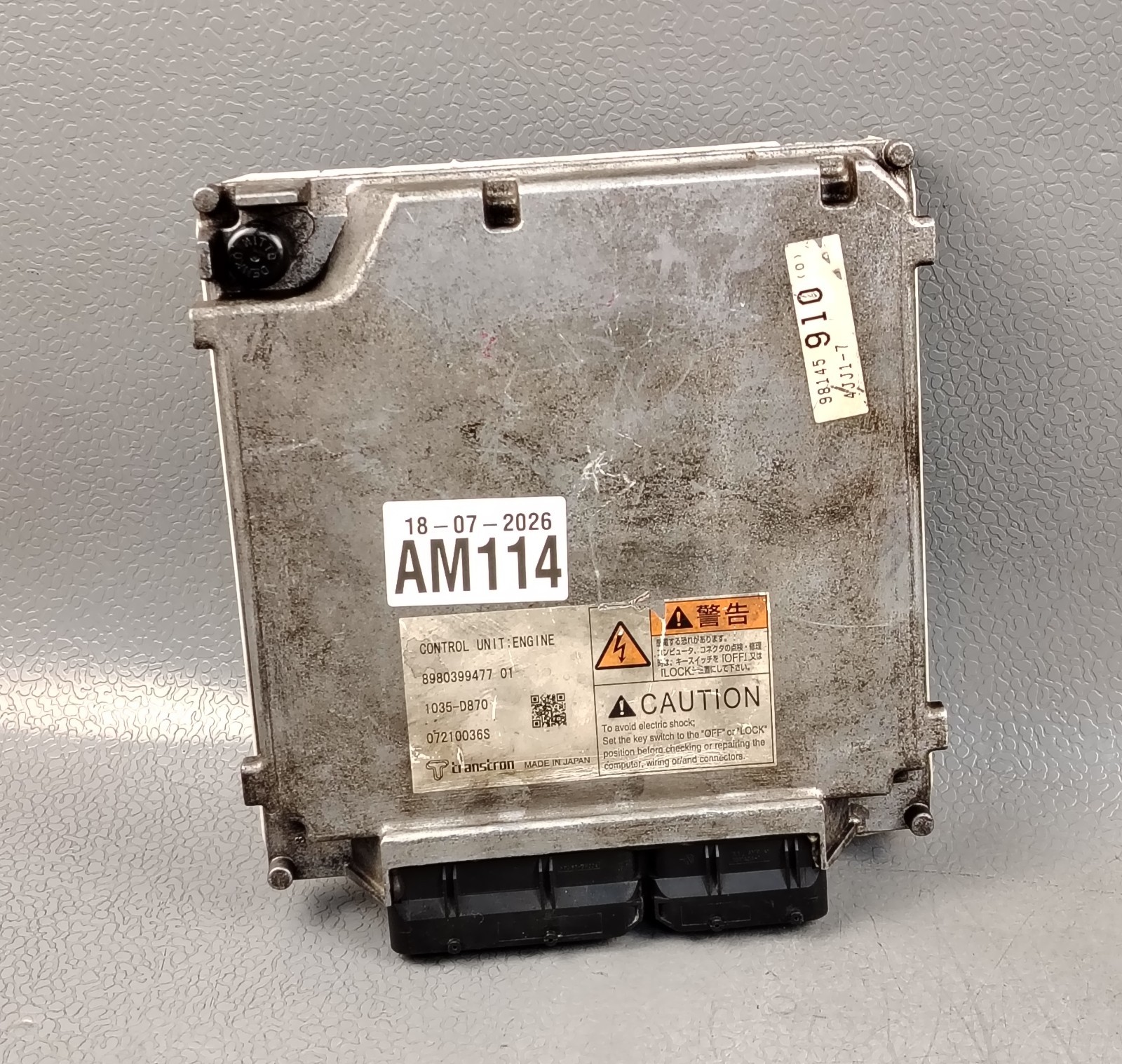 ISUZU ELF NPR NJR 3.0 4JJ1 TRUCK Engine ECU ECD ECM 8980399477 1035-D870