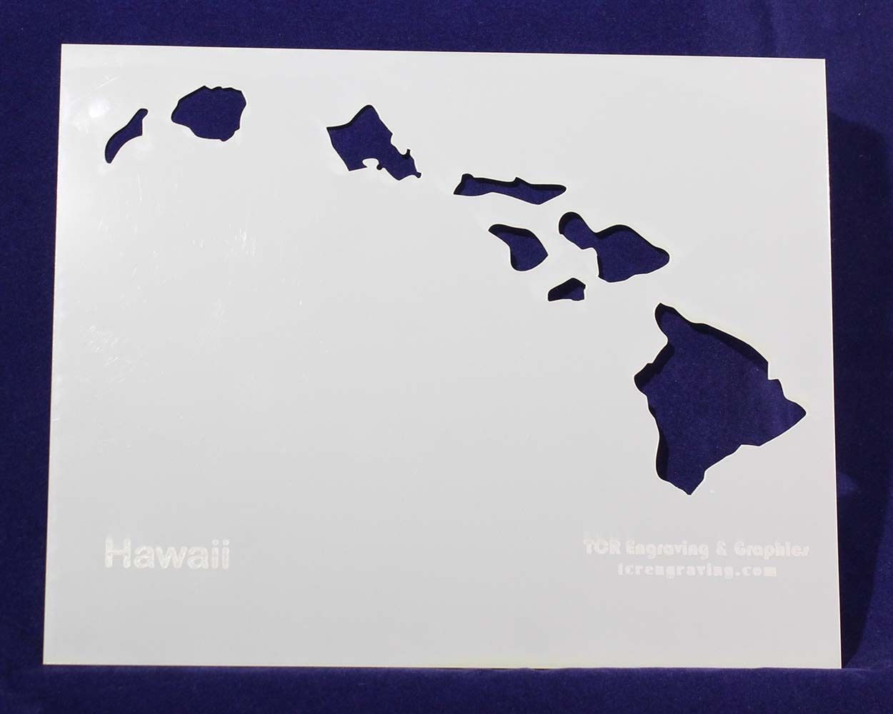 State of Hawaii Stencil -14 mil Mylar Painting/Crafts
