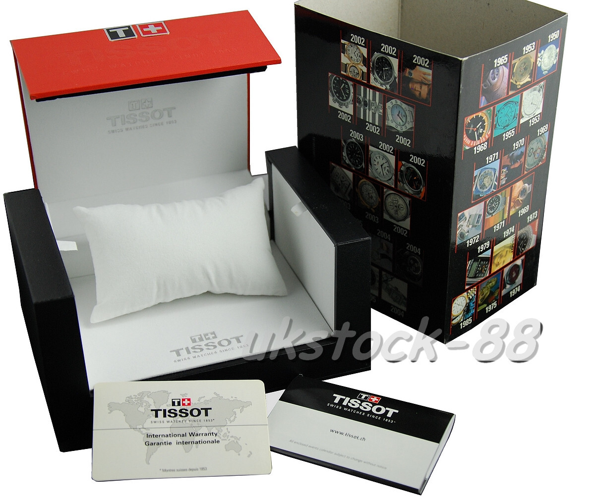 TISSOT WATCH BOX WITH MANUAL BOOKLET AND WARRANTY CARD - BRAND NEW -UNUSED