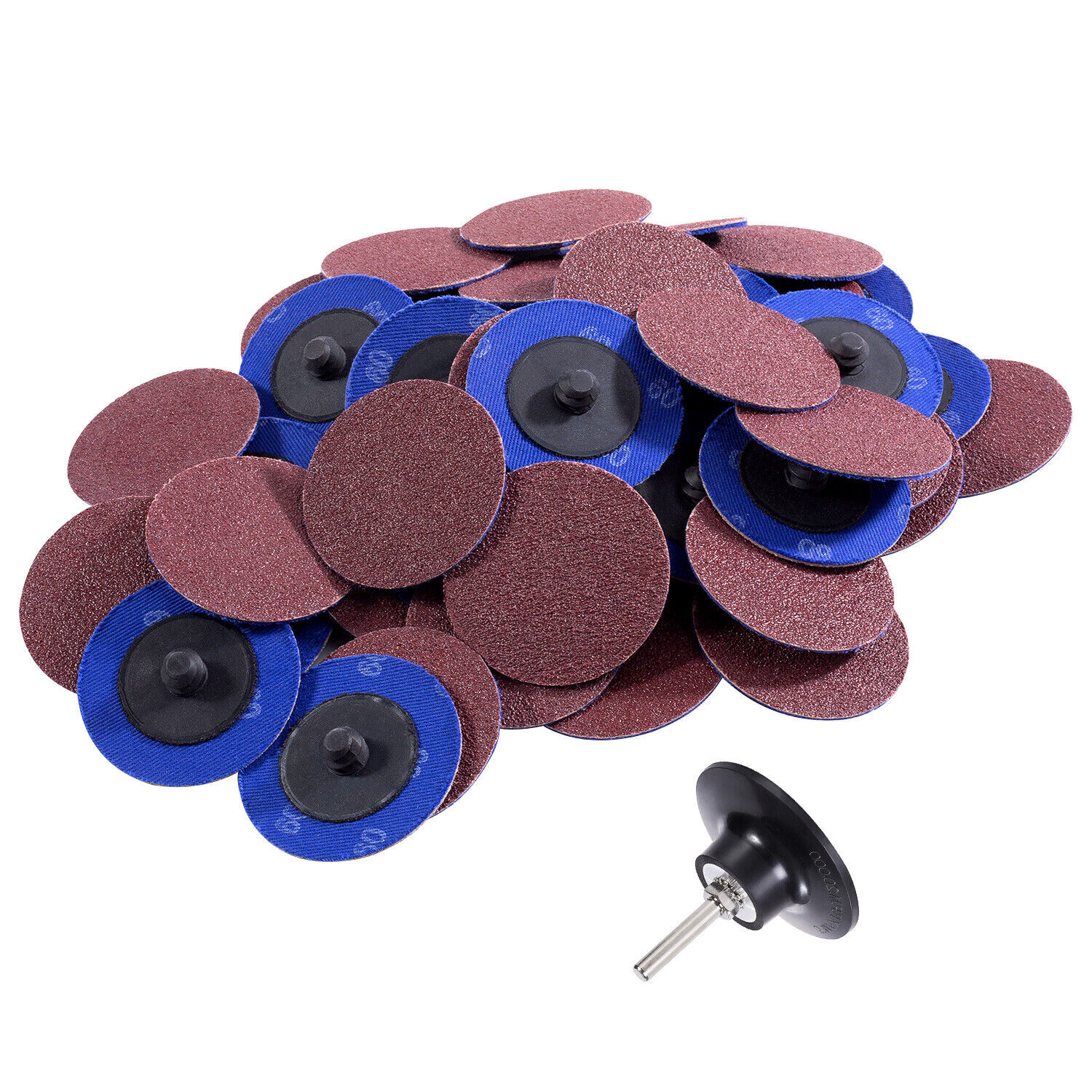 SATC 46PCS 2in Aluminum Oxide Quick Change Die Grinder Sanding Discs P36/60/120