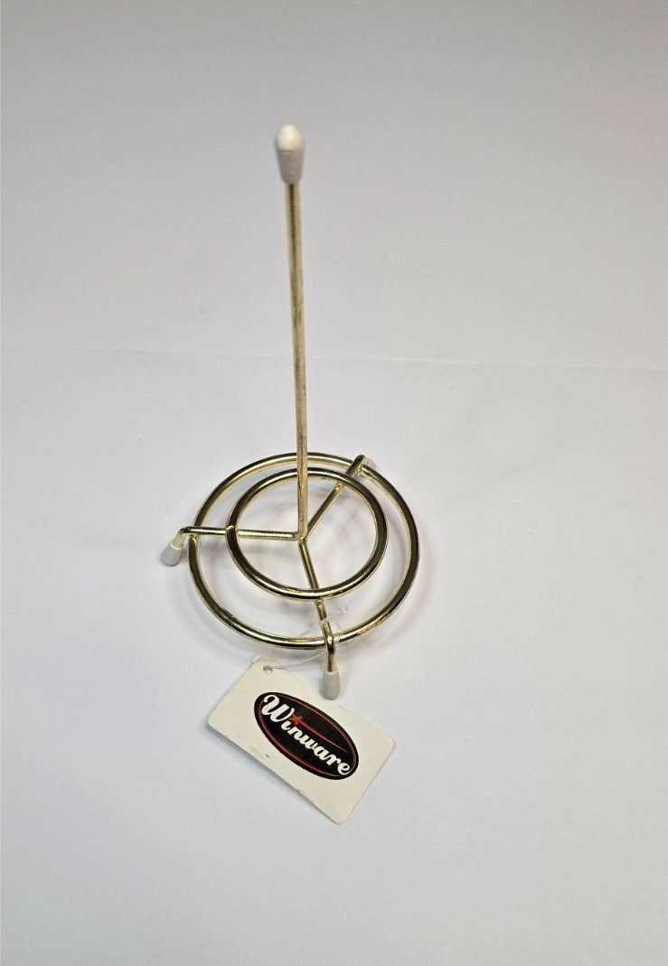 6 Ct-Winco CS-1 Check Spindle Brass Restaurant Receipt Ticket Holder Order Spike