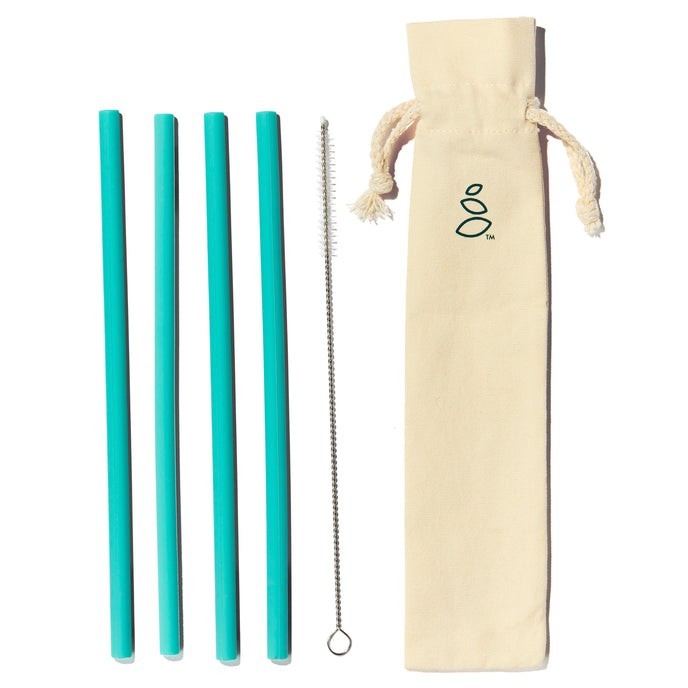 Grove Collaborative Silicone Straws Set 4 Pc