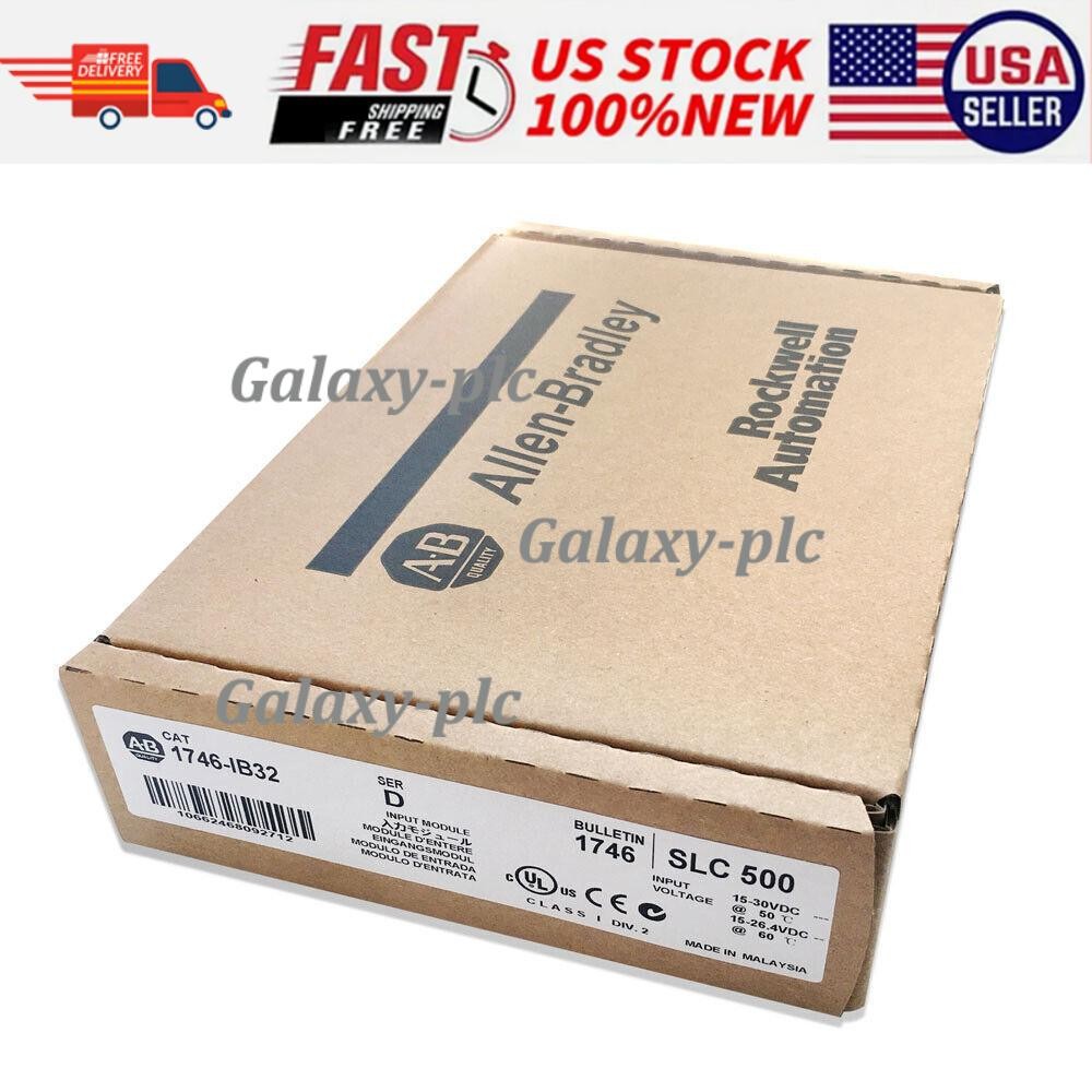 New Factory Sealed Allen-Bradley AB 1746-IB32 SER D SLC500 PLC Input Module New