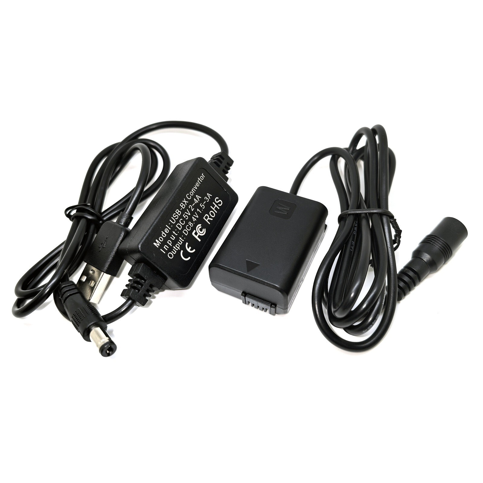 USB Power Adapter For Sony ILCE-5000 Alpha α5000 a5000 w/ NP-FW50 Dummy Battery