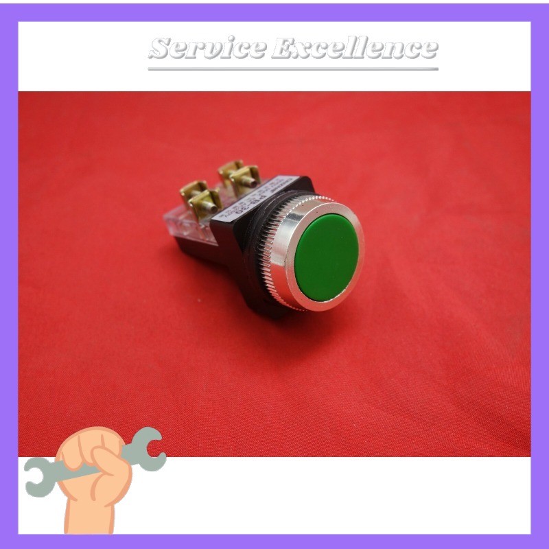 1X NEW Cutout Dia. 30MM Green Momentary PUSH BUTTON Switch 1NO/1NC PB30
