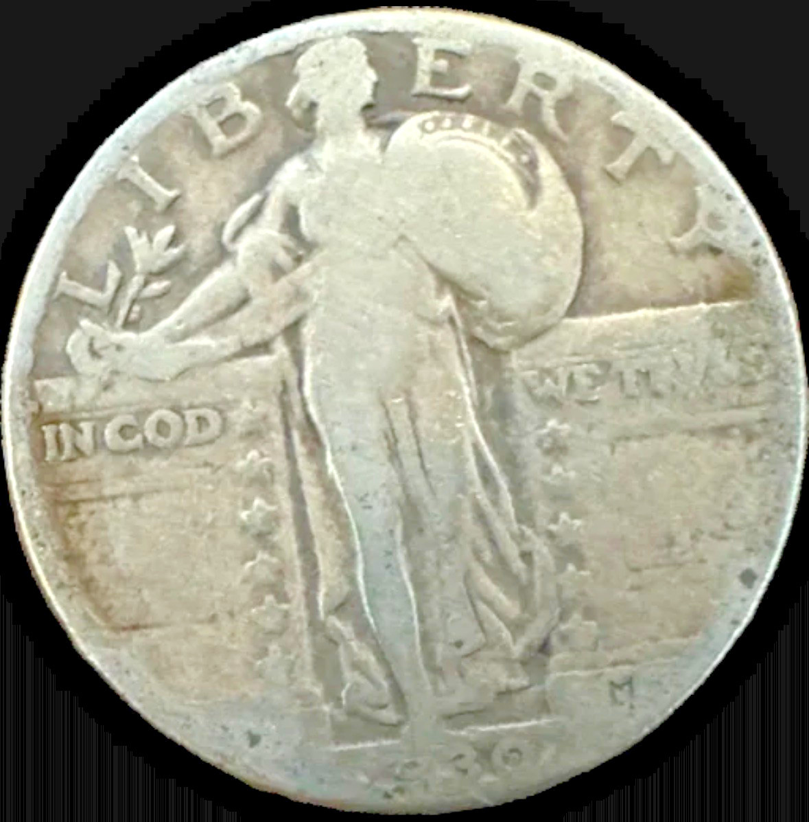 1930 25C Standing Liberty Silver Quarter