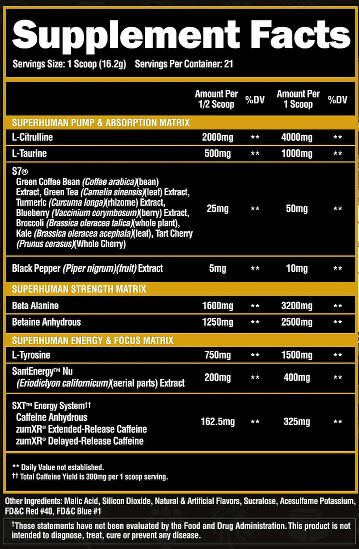 Alpha Lion Super Human Pre Original Hardcore Pre Workout 42 Scoops 5 Flavors New