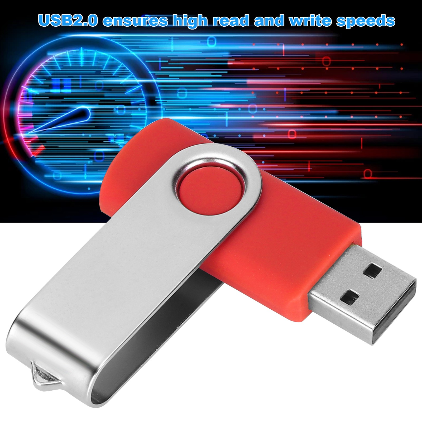 USB Flash Drive Candy Red Rotatable Storage For PC Tablet2GB