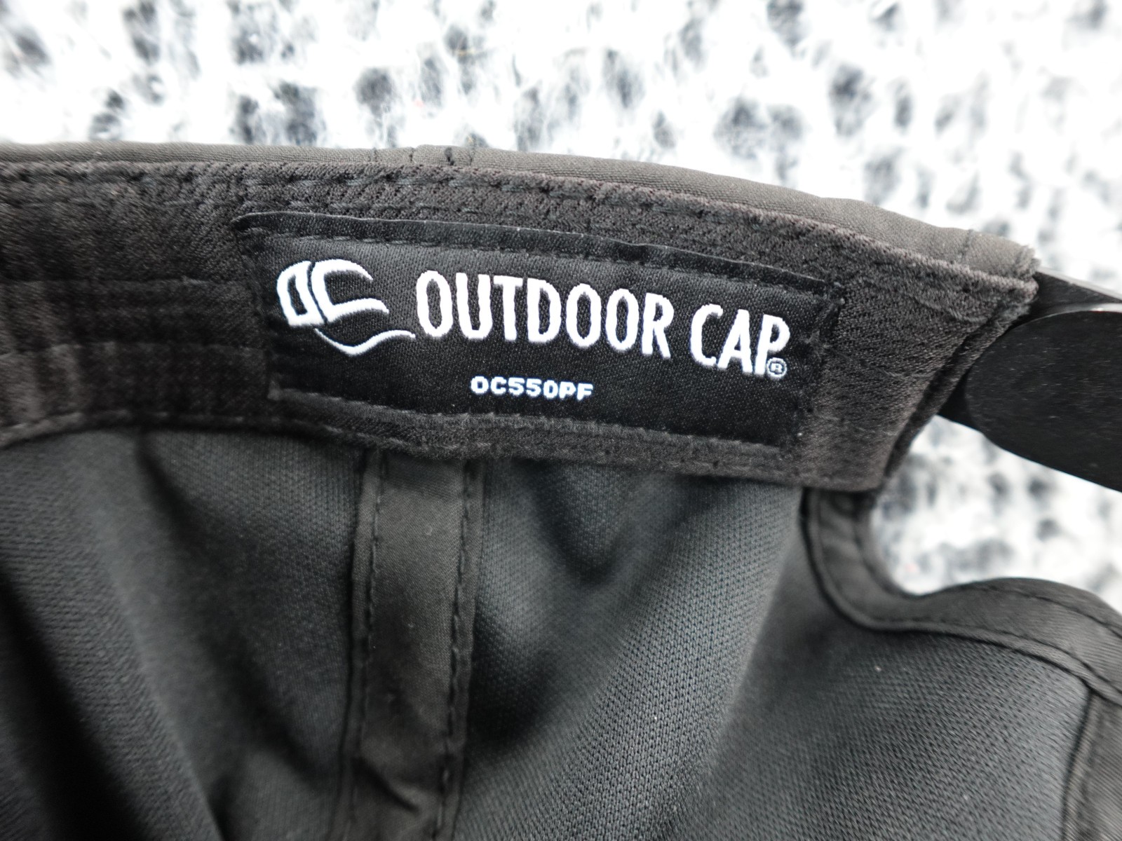 Outdoor Cap Black Golf Baseball Adjustable Cap Hat Upside Golf Logo