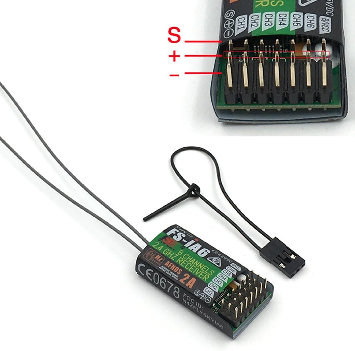 6CH 2.4GHz RC Transmitter & Receiver for Drone Plane Helicopter