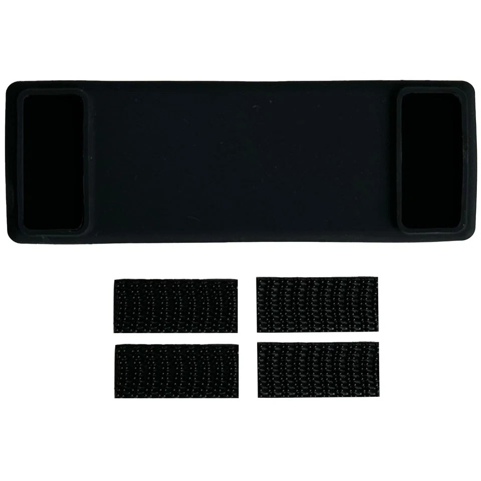 Silicone Skin for the New Rectangular EZ Pass with Interlocking Strips Black