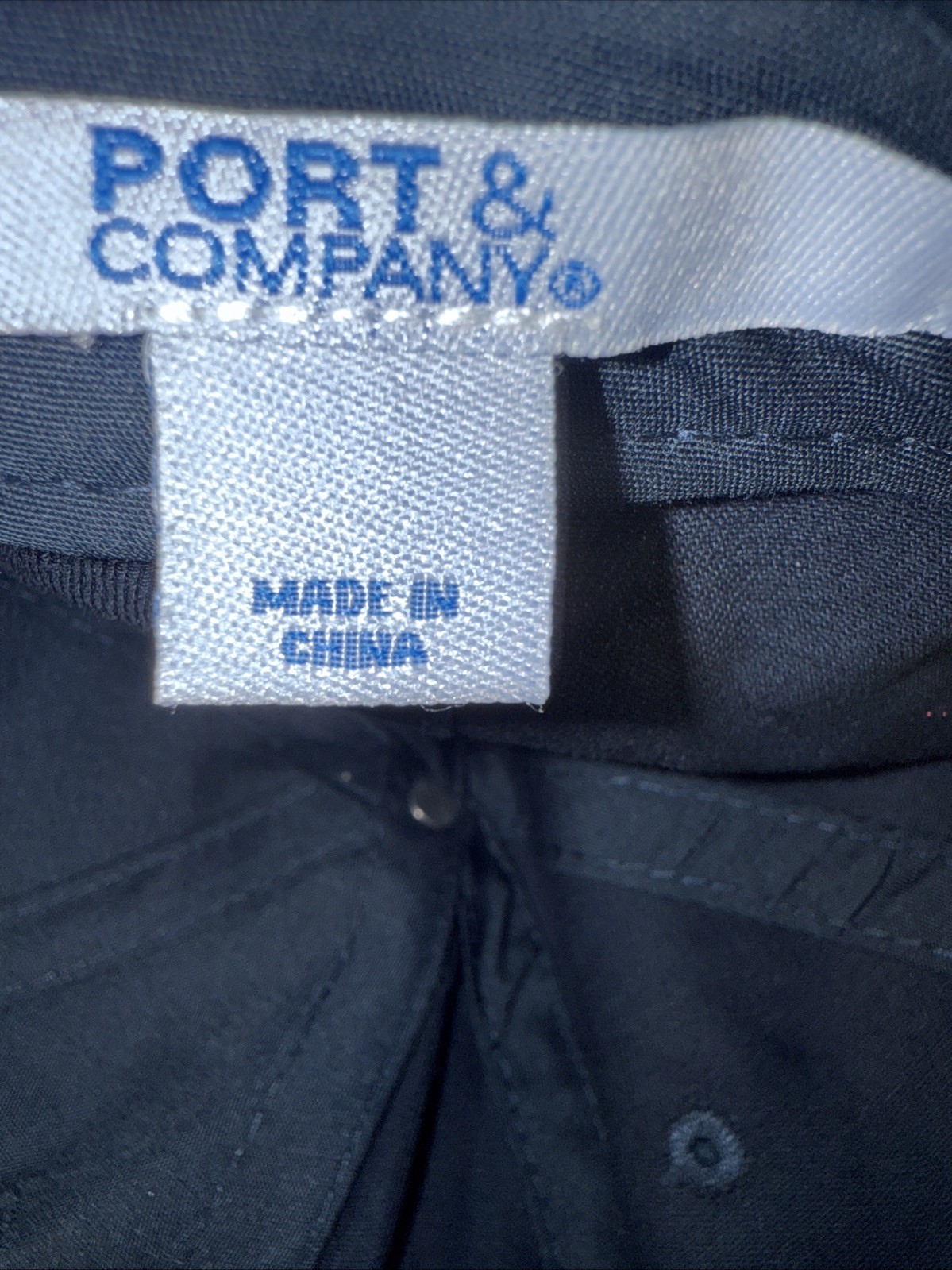 Naked Juice Purple Patch w White Yellow on Navy Hat Cap Hook Loop Cotton EUC