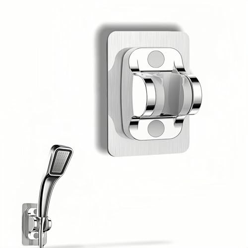 Shower Head Bracket wall Mounted - Heavy-Duty drillless Adjustable Handheld