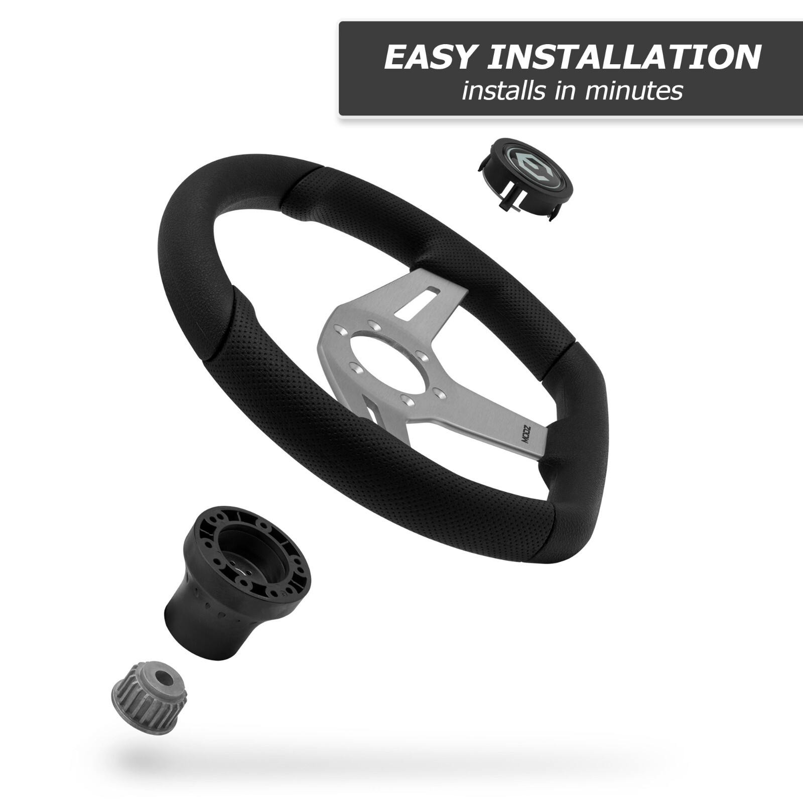 MODZ Barton Golf Cart Steering Wheel with Adapter - Choose Model