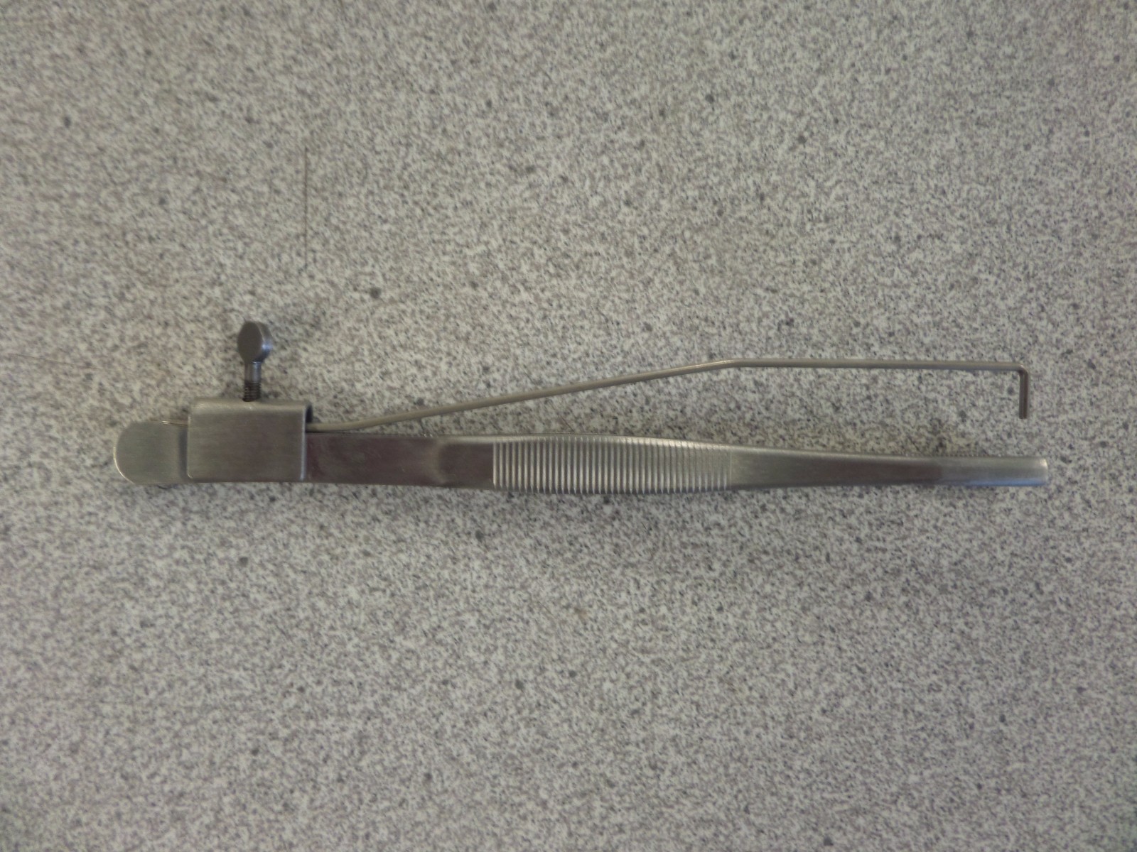 HPC TPT-5 6" LOCK PINNING TWEEZERS WITH PIN PUSHING ATTACHMENT