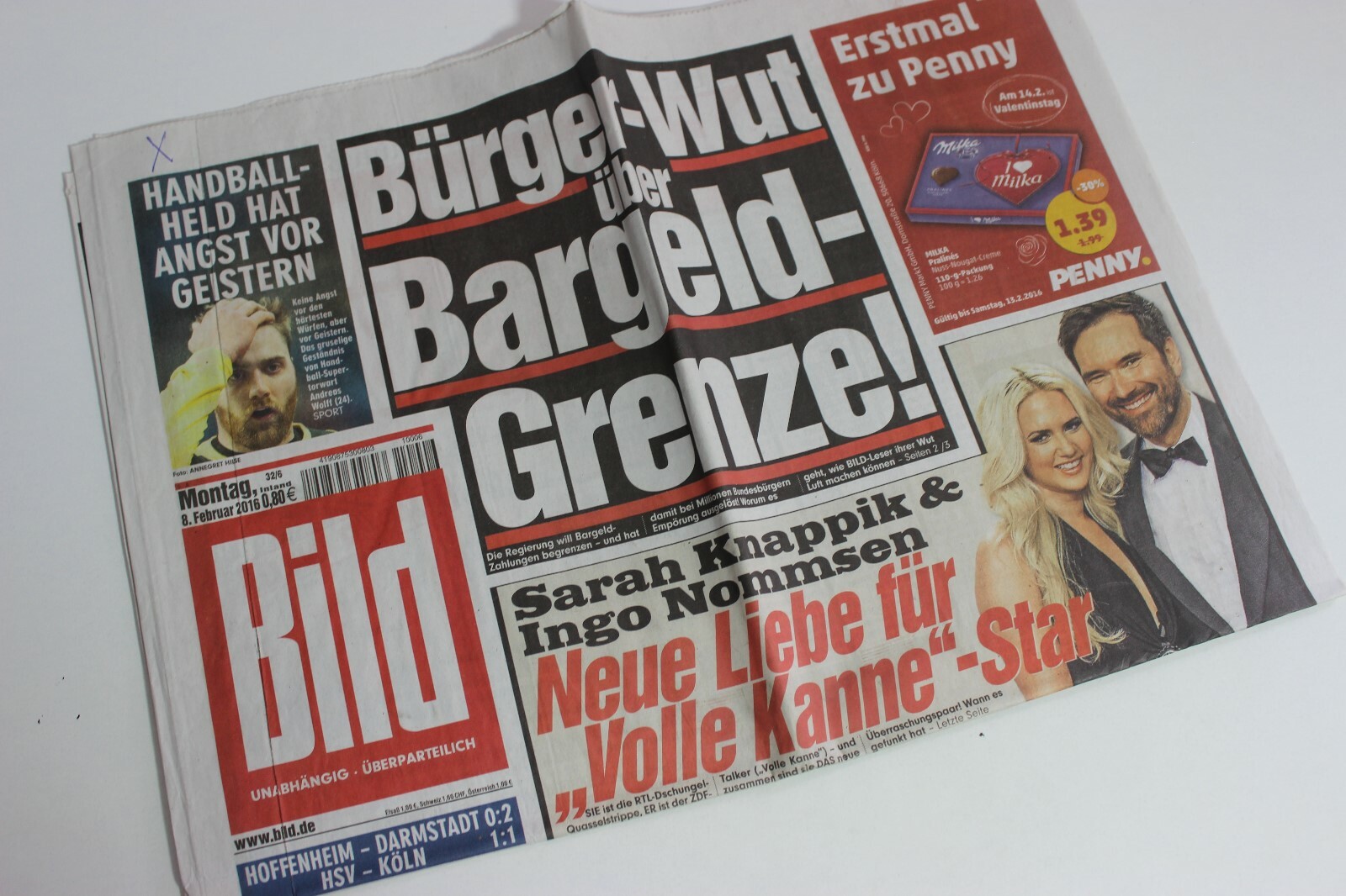 BILDzeitung 08/02/2016 February 8/2/2016 Special Occasion Gift