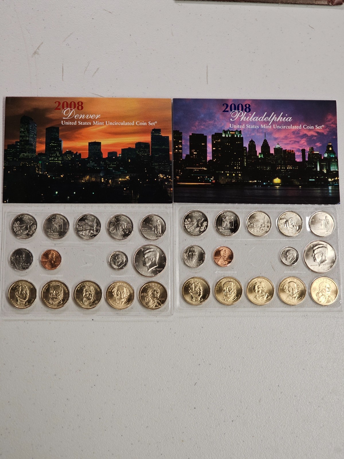 2008 Uncirculated Coin Set U.S Mint Government Packaging OGP COA