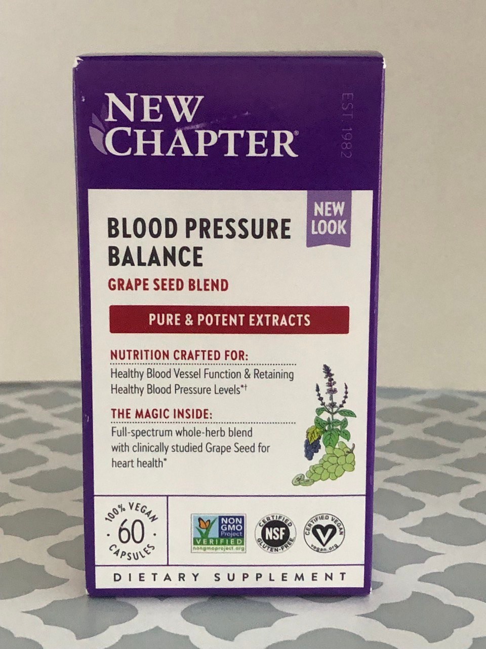 New Chapter, Blood Pressure Balance, 60 Vegan Capsules EXP 10/2027